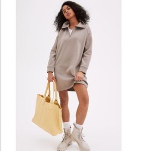 Collared Sweatshirt Dress Size S NWT